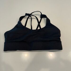 Zyia Active black sports bra with pads and multi straps - size M- fits like S